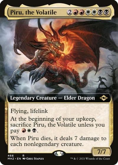 Piru the Volatile Extended Art Modern Horizons 2 Magic card
