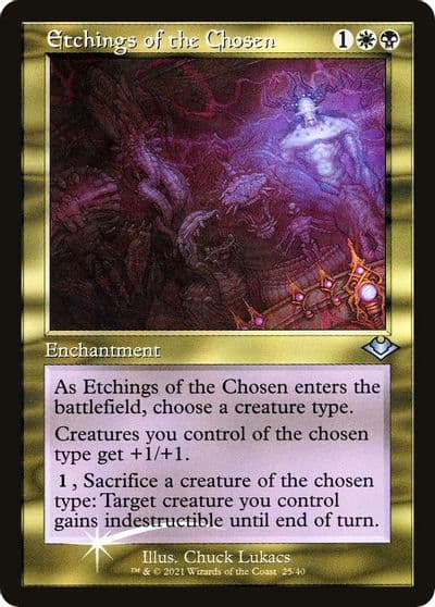 Etchings of the Chosen Retro Frame Modern Horizons Magic card