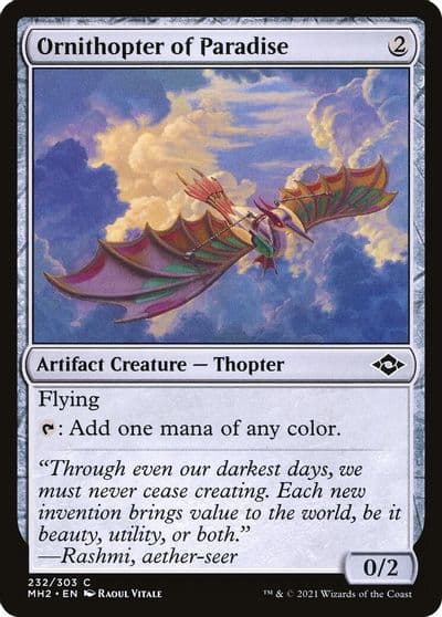 Ornithopter of Paradise Modern Horizons 2 Magic card