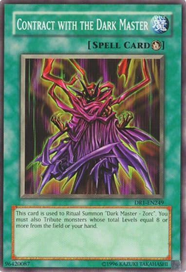 Contract with the Dark Master Dark Revelation Volume 1 Yu-Gi-Oh! card