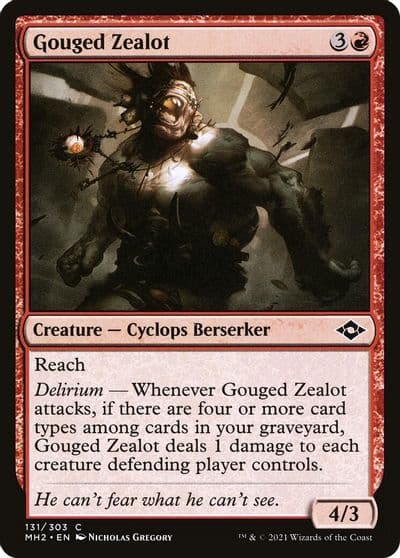Gouged Zealot Modern Horizons 2 Magic card