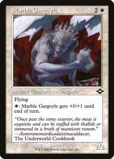 Marble Gargoyle Retro Frame Modern Horizons 2 Magic card