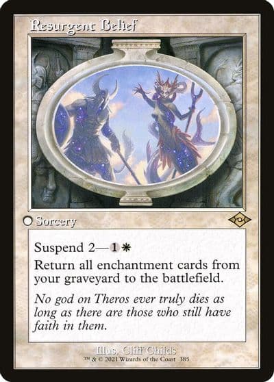 Resurgent Belief Retro Frame Modern Horizons 2 Magic card