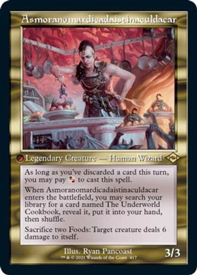 Asmoranomardicadaistinaculdacar Retro Frame Foil Etched Modern Horizons 2 Magic card