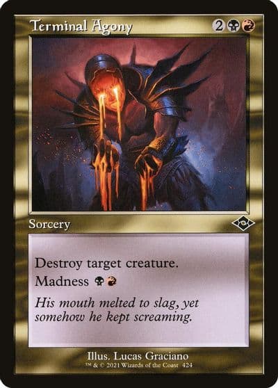 Terminal Agony Retro Frame Modern Horizons 2 Magic card