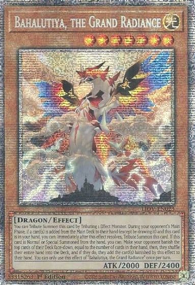 Bahalutiya the Grand Radiance Starlight Rare Lightning Overdrive Yu-Gi-Oh! card