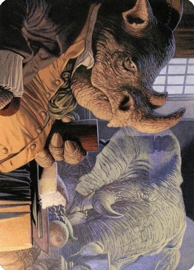 Late to Dinner Art Card Art Series: Modern Horizons 2 Magic card