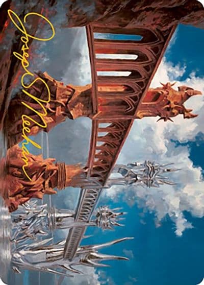 Silverbluff Bridge Art Card Gold Stamped Signature Art Series: Modern Horizons 2 Magic card