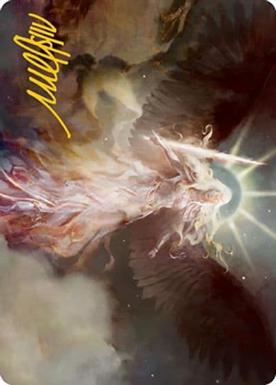 Serras Emissary Art Card Gold Stamped Signature Art Series: Modern Horizons 2 Magic card