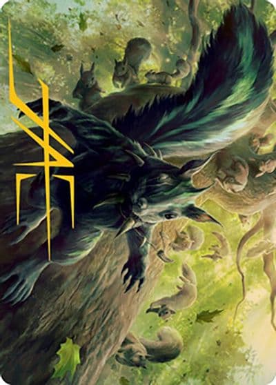 Chatterfang Squirrel General Art Card 68 81 Gold Stamped Signature Art Series: Modern Horizons 2 Magic card