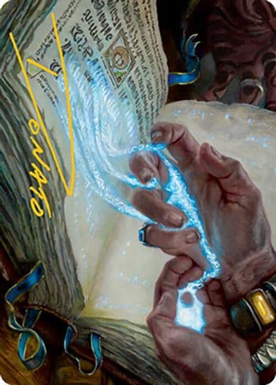 Mystic Redaction Art Card Gold Stamped Signature Art Series: Modern Horizons 2 Magic card
