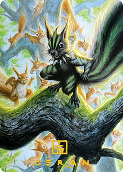 Chatterfang Squirrel General Art Card 67 81 Gold Stamped Signature Art Series: Modern Horizons 2 Magic card