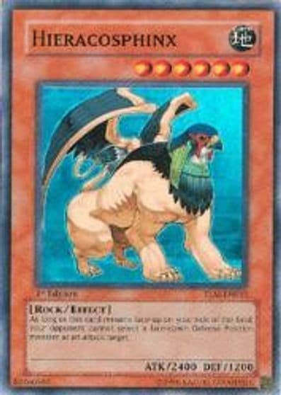 Hieracosphinx The Lost Millennium Yu-Gi-Oh! card