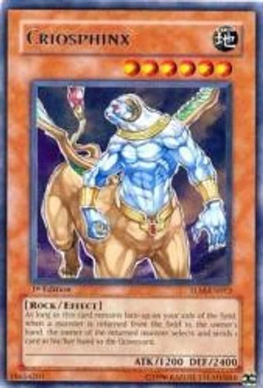 Criosphinx The Lost Millennium Yu-Gi-Oh! card