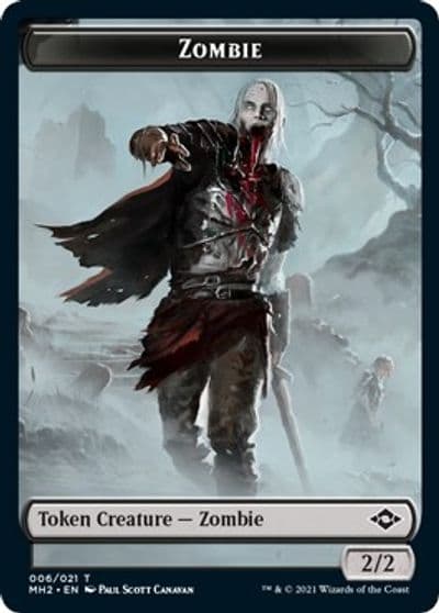 Zombie Token Modern Horizons 2 Magic card