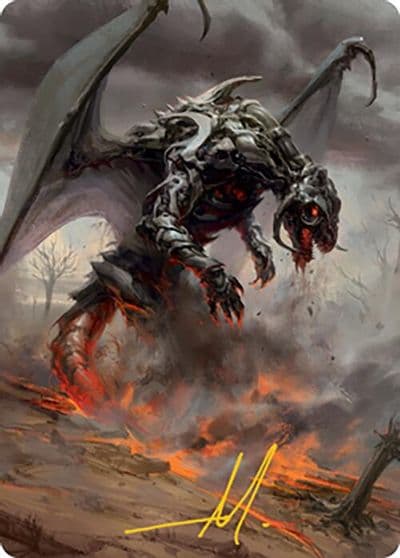 Scion of Draco Art Card Gold Stamped Signature Art Series: Modern Horizons 2 Magic card