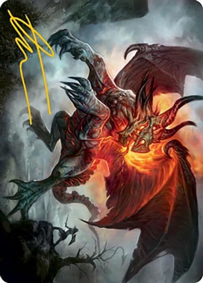 Piru the Volatile Art Card Gold Stamped Signature Art Series: Modern Horizons 2 Magic card