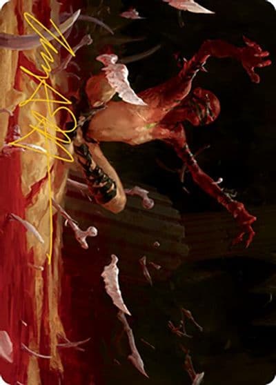 Bone Shards Art Card Gold Stamped Signature Art Series: Modern Horizons 2 Magic card