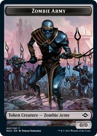 Zombie Army Token Modern Horizons 2 Magic card