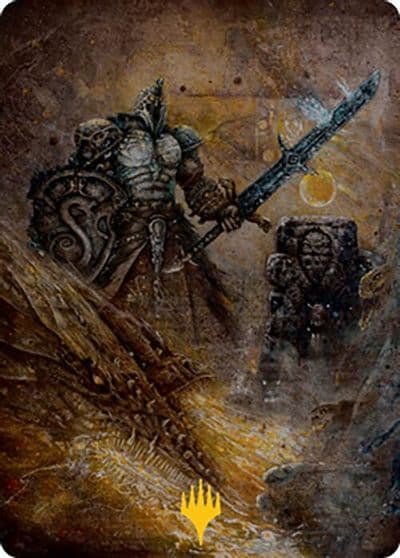 Dakkon Shadow Slayer Art Card 48 81 Gold Stamped Art Series: Modern Horizons 2 Magic card
