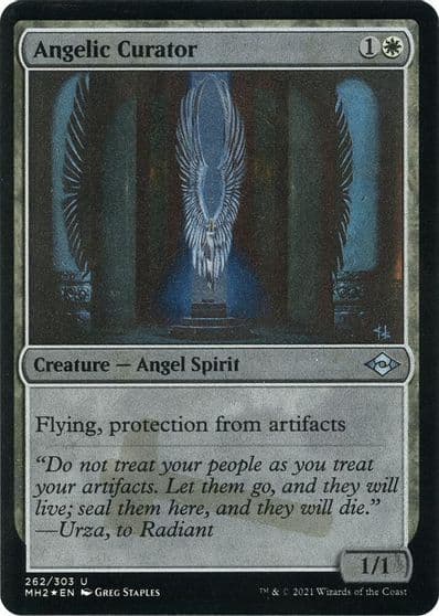 Angelic Curator Foil Etched Modern Horizons 2 Magic card