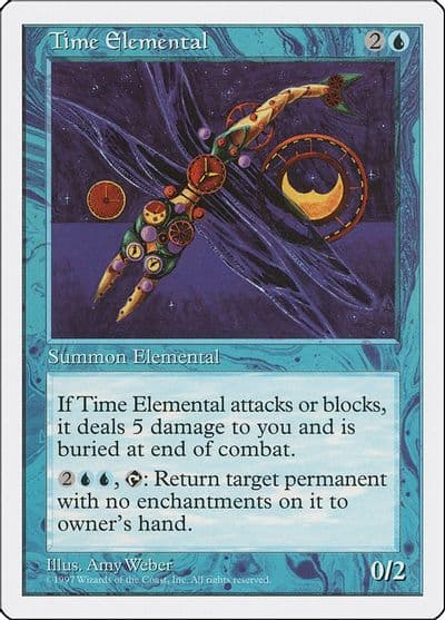 Time Elemental Fifth Edition Magic card