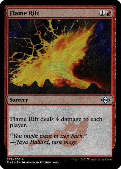 Flame Rift Foil Etched Modern Horizons 2 Magic card
