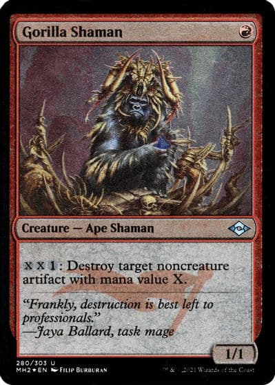 Gorilla Shaman Foil Etched Modern Horizons 2 Magic card