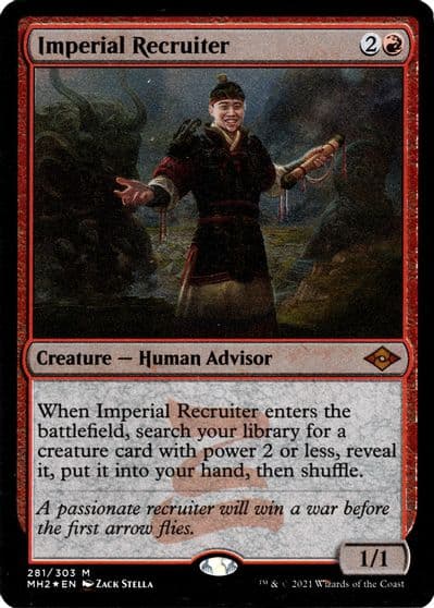 Imperial Recruiter Foil Etched Modern Horizons 2 Magic card