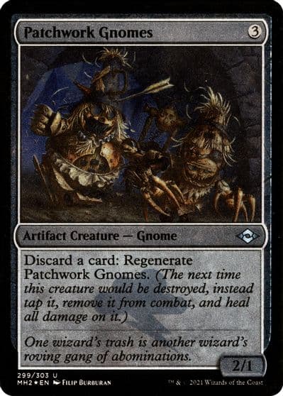 Patchwork Gnomes Foil Etched Modern Horizons 2 Magic card
