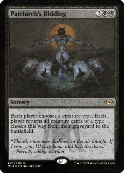 Patriarchs Bidding Foil Etched Modern Horizons 2 Magic card