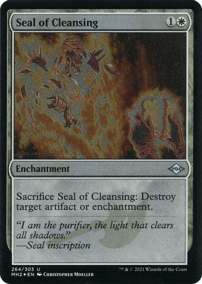 Seal of Cleansing Foil Etched Modern Horizons 2 Magic card