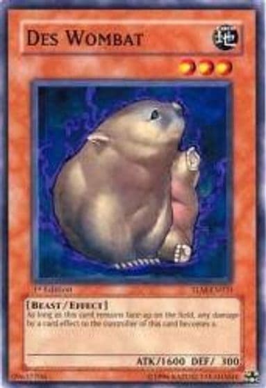 Des Wombat The Lost Millennium Yu-Gi-Oh! card