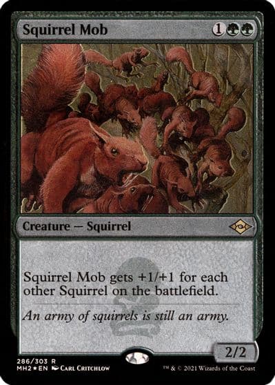 Squirrel Mob Foil Etched Modern Horizons 2 Magic card
