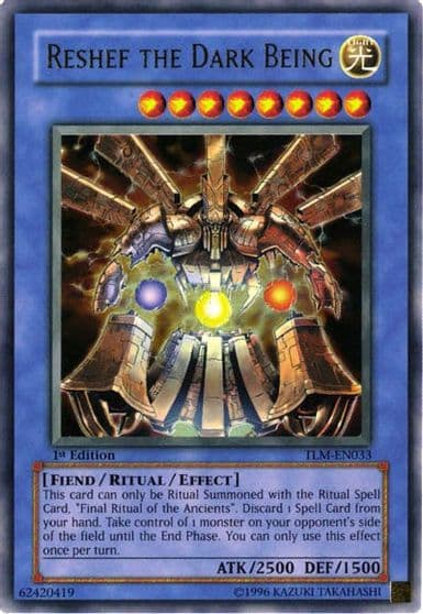 Reshef the Dark Being The Lost Millennium Yu-Gi-Oh! card