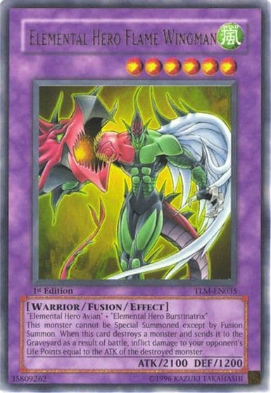 Elemental HERO Flame Wingman The Lost Millennium Yu-Gi-Oh! card