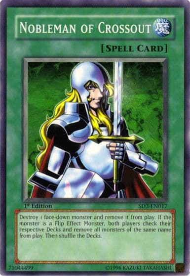 Nobleman of Crossout Structure Deck: Blaze of Destruction Yu-Gi-Oh! card