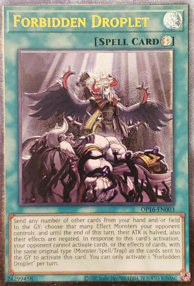 Forbidden Droplet UTR OTS Tournament Pack 16 Yu-Gi-Oh! card