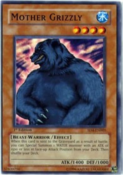 Mother Grizzly Structure Deck: Fury from the Deep Yu-Gi-Oh! card