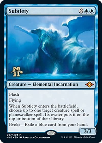 Subtlety Prerelease Cards Magic card