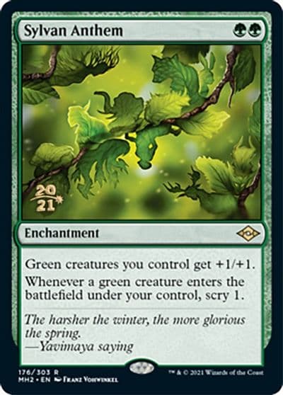 Sylvan Anthem Prerelease Cards Magic card
