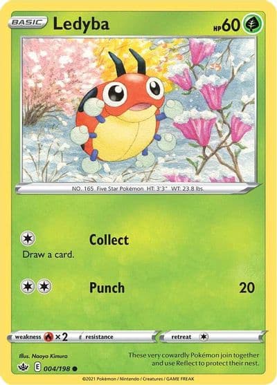 Ledyba SWSH06: Chilling Reign Pokemon card