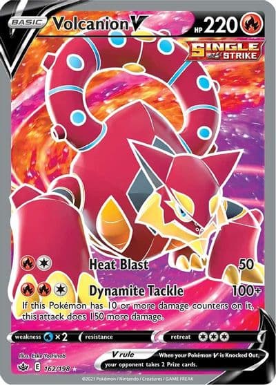 Volcanion V (Full Art) SWSH06: Chilling Reign Pokemon card