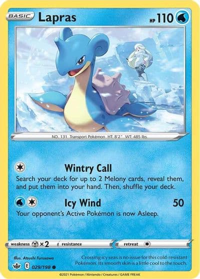 Lapras SWSH06: Chilling Reign Pokemon card
