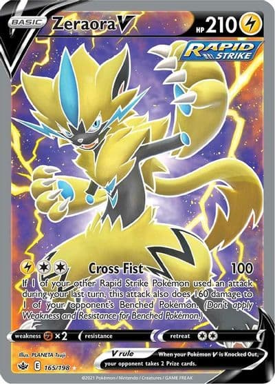 Zeraora V (Full Art) SWSH06: Chilling Reign Pokemon card