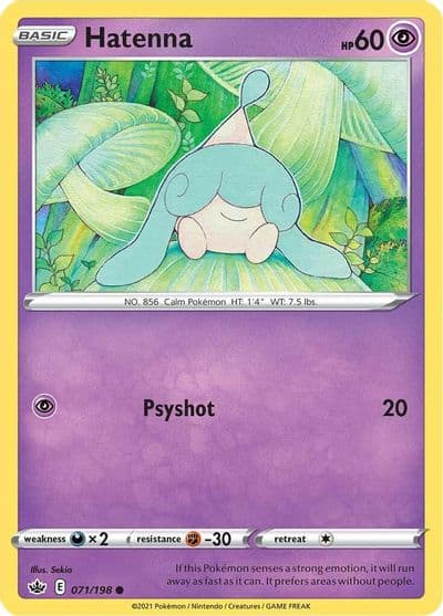 Hatenna SWSH06: Chilling Reign Pokemon card