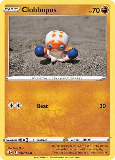 Clobbopus SWSH06: Chilling Reign Pokemon card