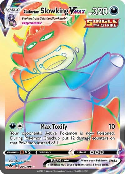 Galarian Slowking VMAX (Secret) SWSH06: Chilling Reign Pokemon card