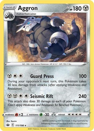 Aggron SWSH06: Chilling Reign Pokemon card