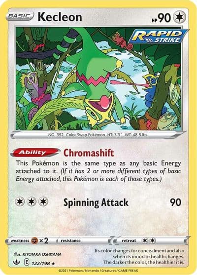 Kecleon SWSH06: Chilling Reign Pokemon card